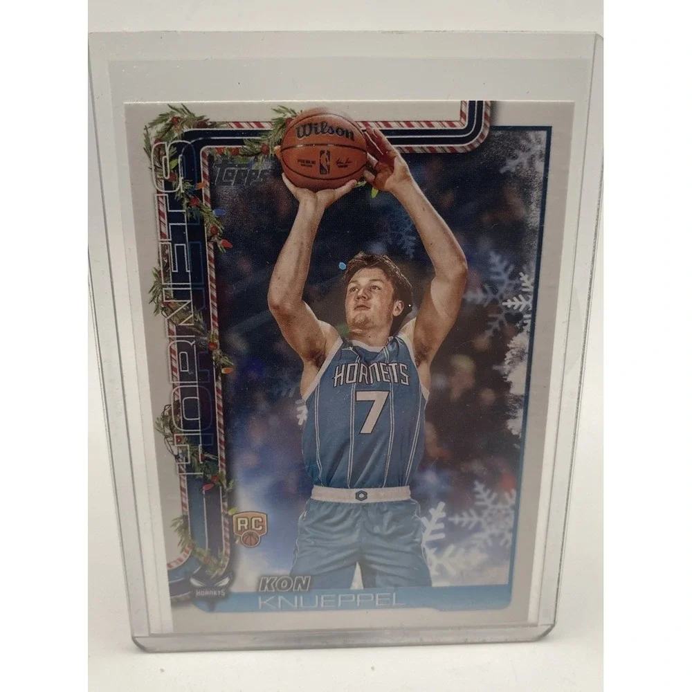 Kon Knueppel 2024-25 Topps Holiday Rookie‎ RC Charlotte Hornets H164